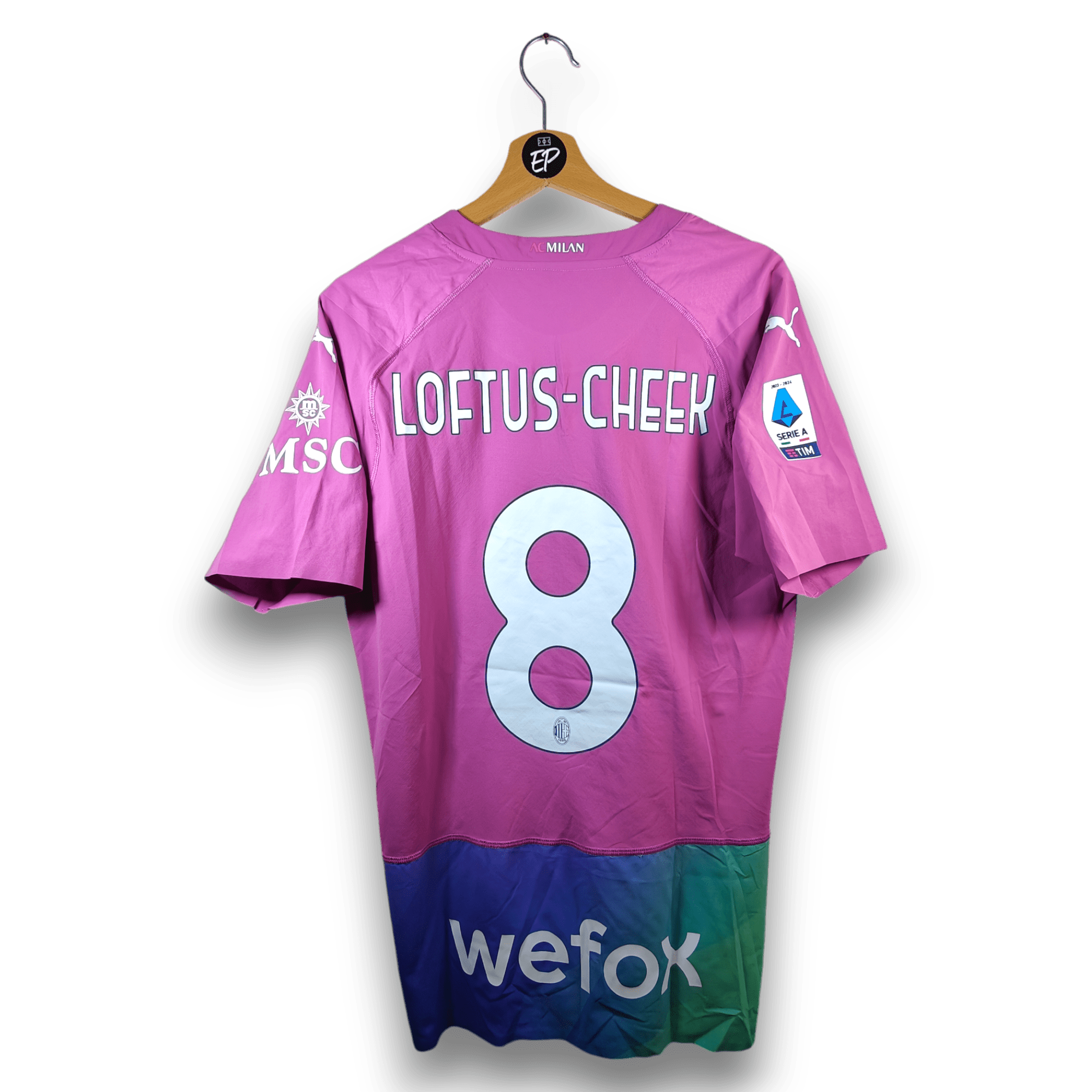 2023 - 24 AC Milan Player Version Third Shirt Loftus - Cheek 8 - BNWT - (L) - Eternal Pitch