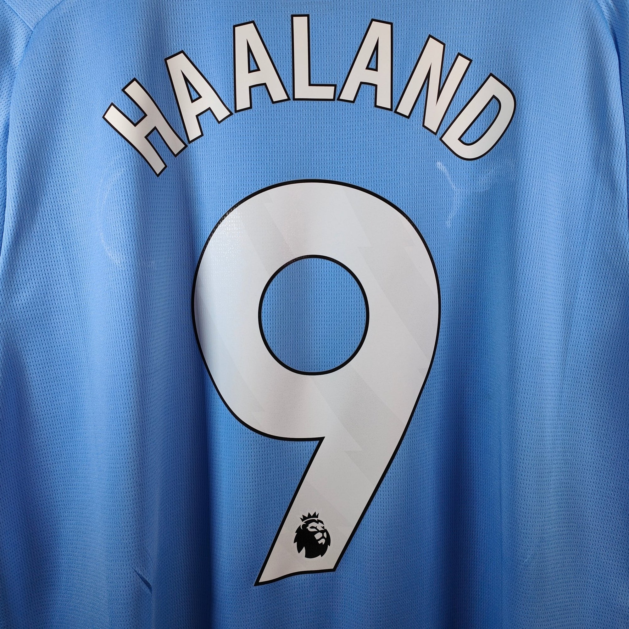 2023 - 24 Manchester City Home Shirt Haaland 9 - 8/10 - (L) - Eternal Pitch