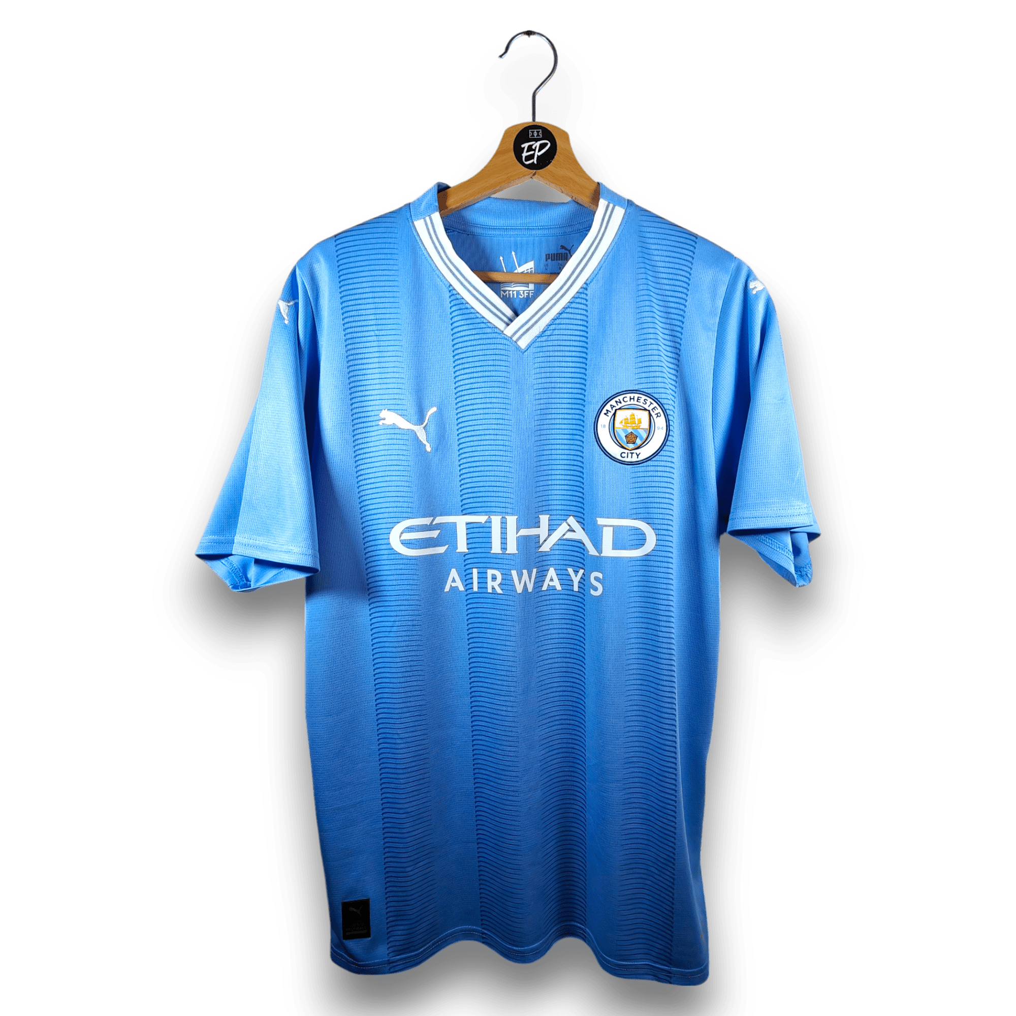2023 - 24 Manchester City Home Shirt Haaland 9 - 8/10 - (L) - Eternal Pitch
