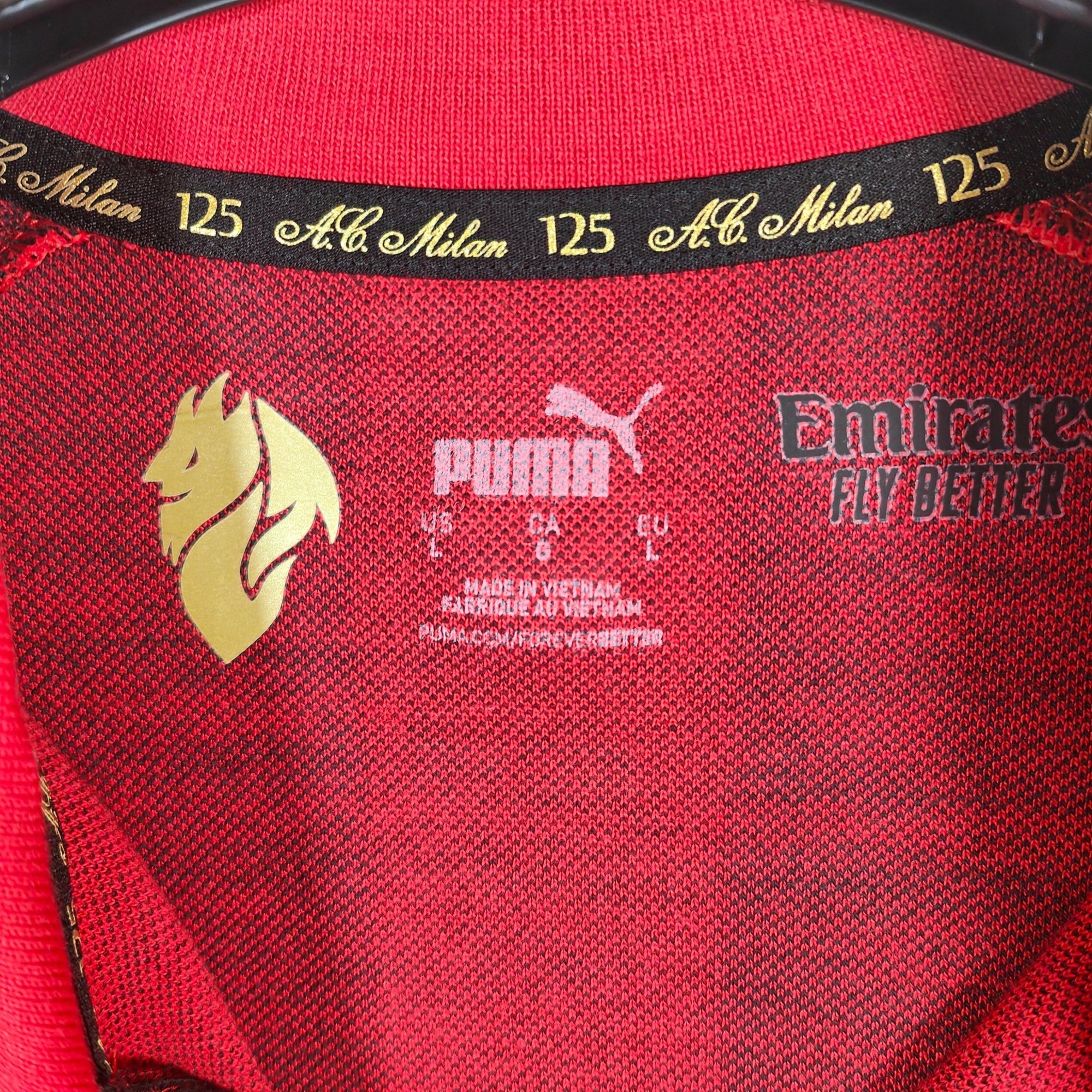2024 - 25 AC Milan 125TH ANNIVERSARY LIMITED EDITION Shirt 319 - BNWT - (L) - Eternal Pitch