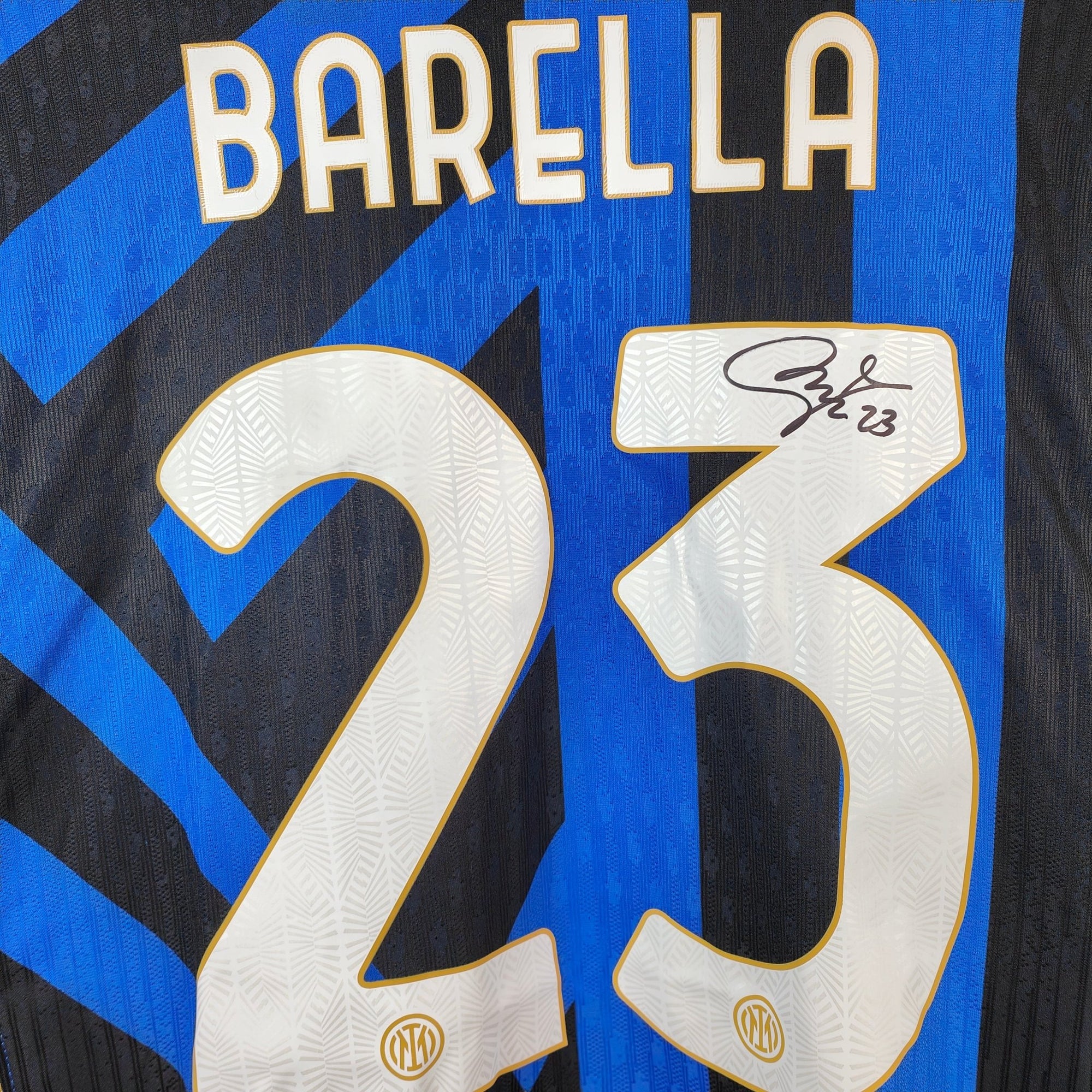 2024 - 25 Inter Milan SIGNED Player Version Home Shirt Barella 23 - BNWT - Eternal Pitch