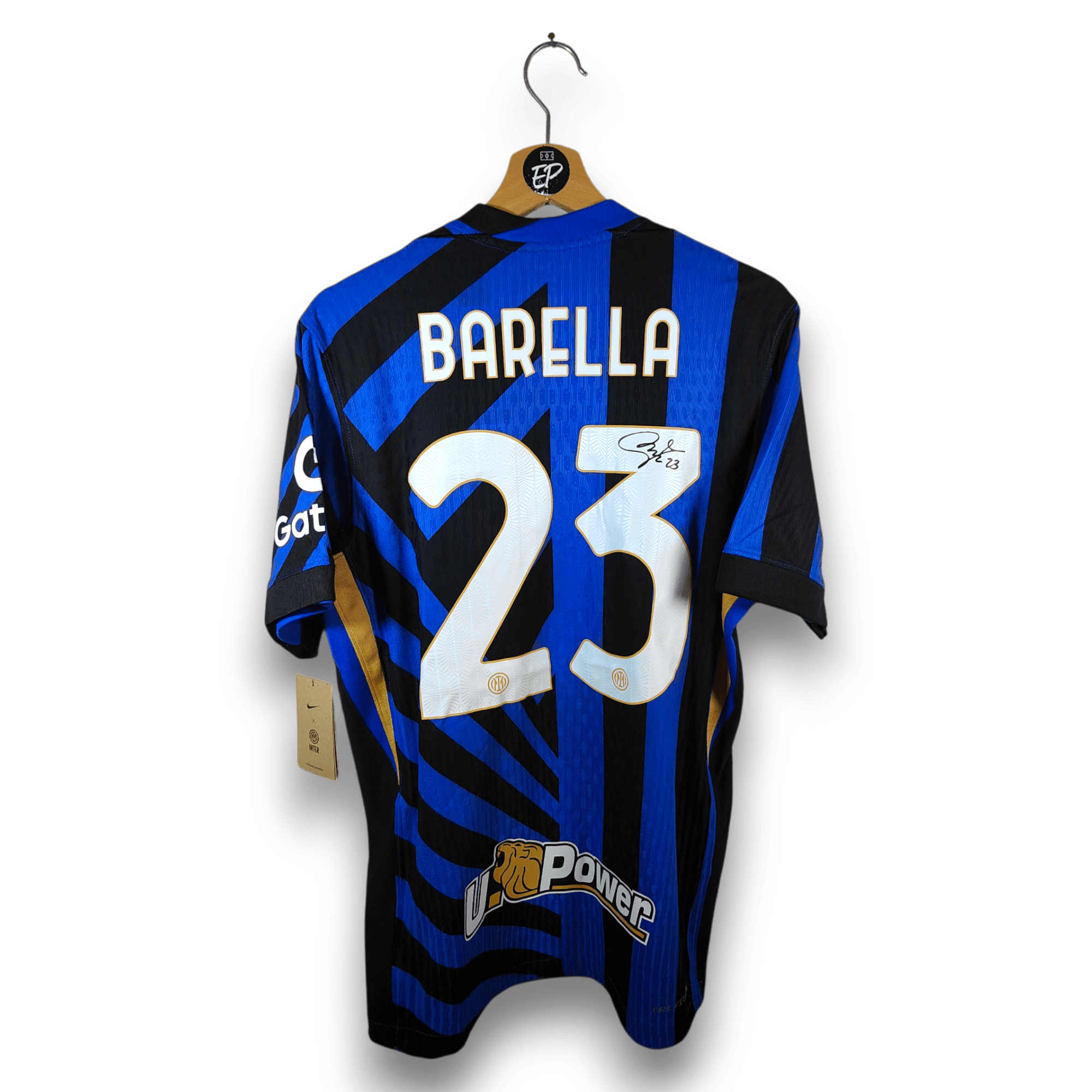 2024 - 25 Inter Milan SIGNED Player Version Home Shirt Barella 23 - BNWT - Eternal Pitch