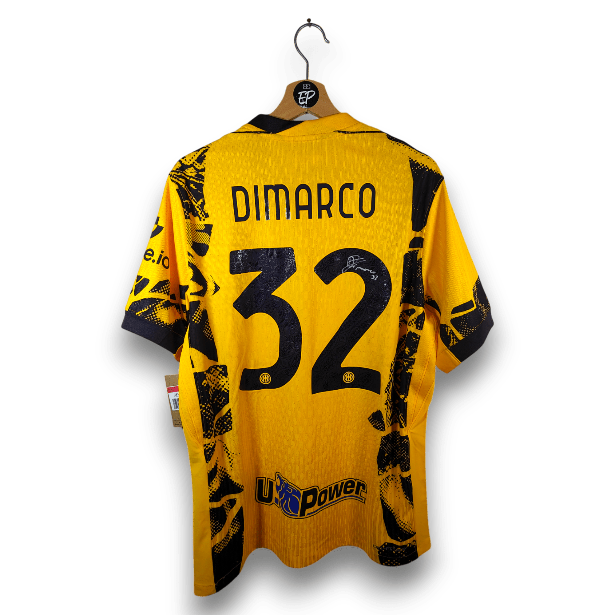 2024 - 25 Inter Milan SIGNED Player Version Third Shirt Di Marco 32 - BNWT - Eternal Pitch