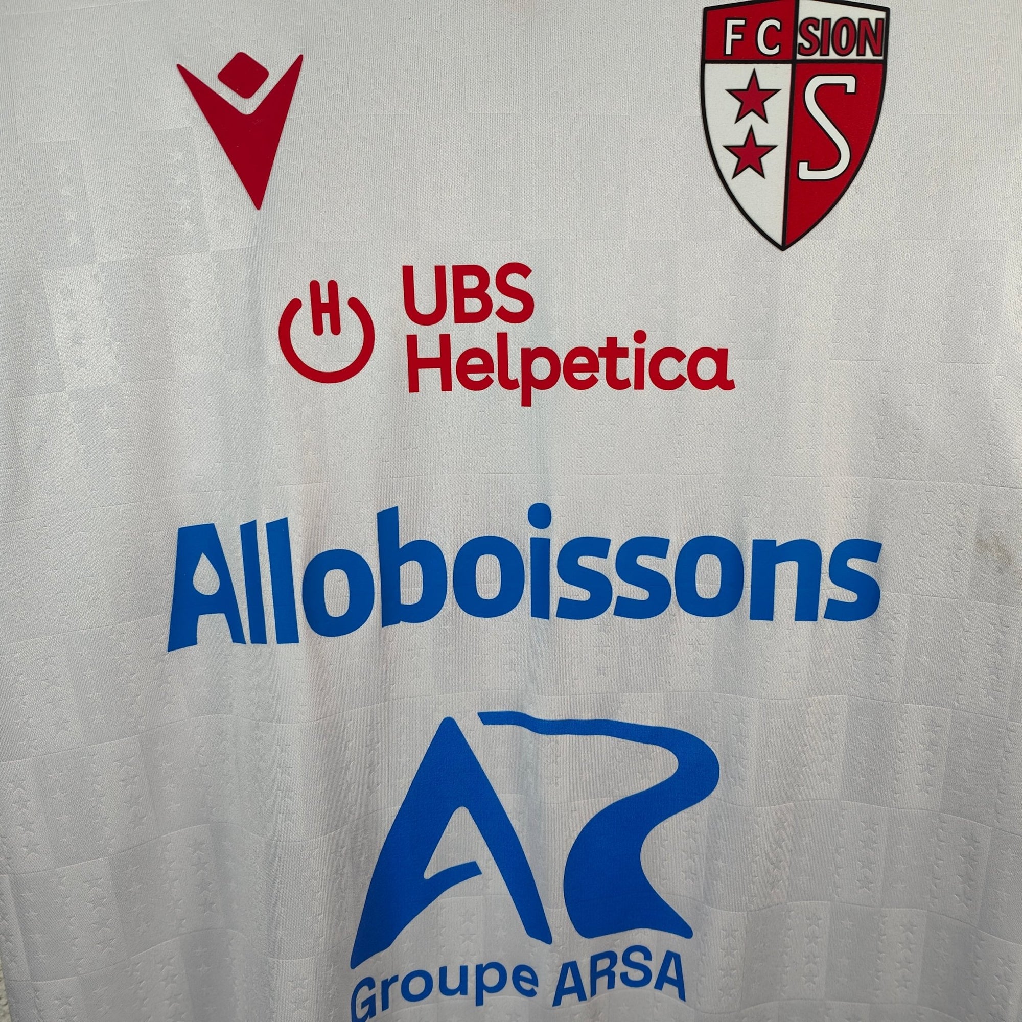 2024 - 25 Match Worn FC Sion Home Shirt Cipriano 6 - 8.5/10 - (M) - Eternal Pitch