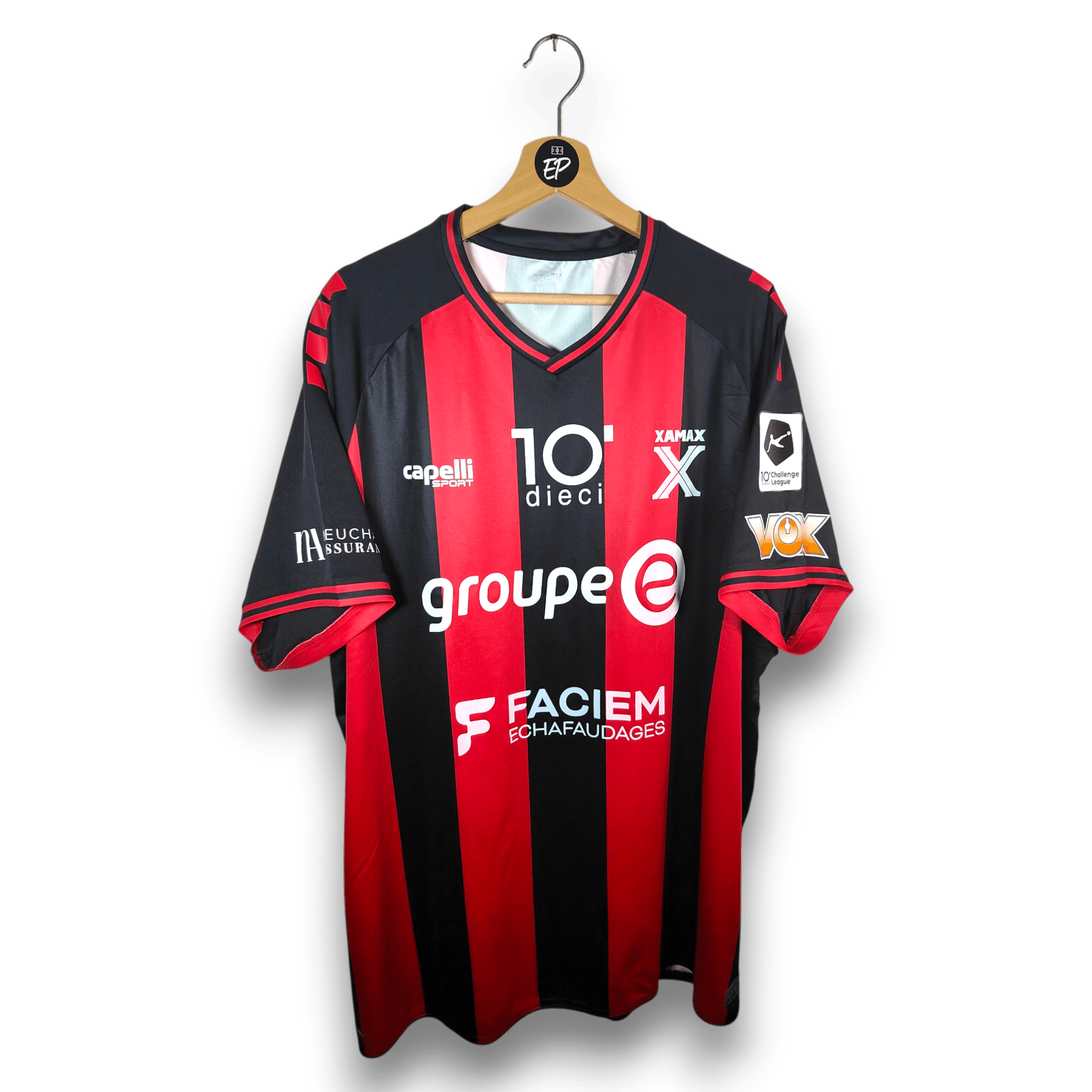 2024 - 25 Neuchatel Xamax Home Shirt Facchinetti 77 - 9.5/10 - (XXL) - Eternal Pitch