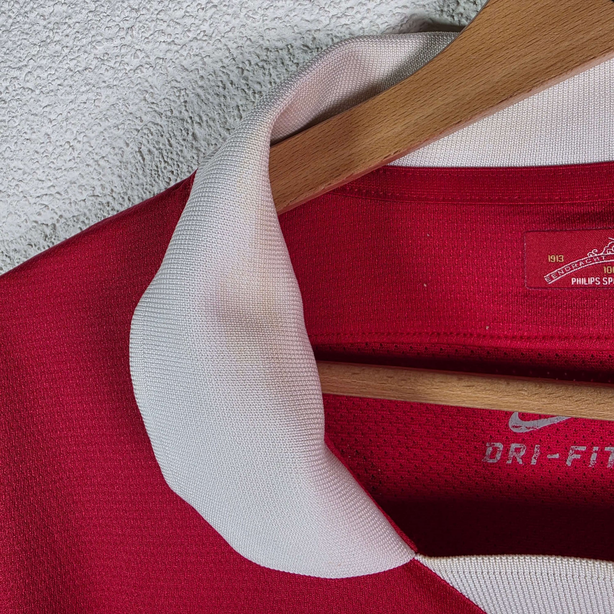 2013-14 PSV Home Centenary Shirt Match Worn / Issue Maher 