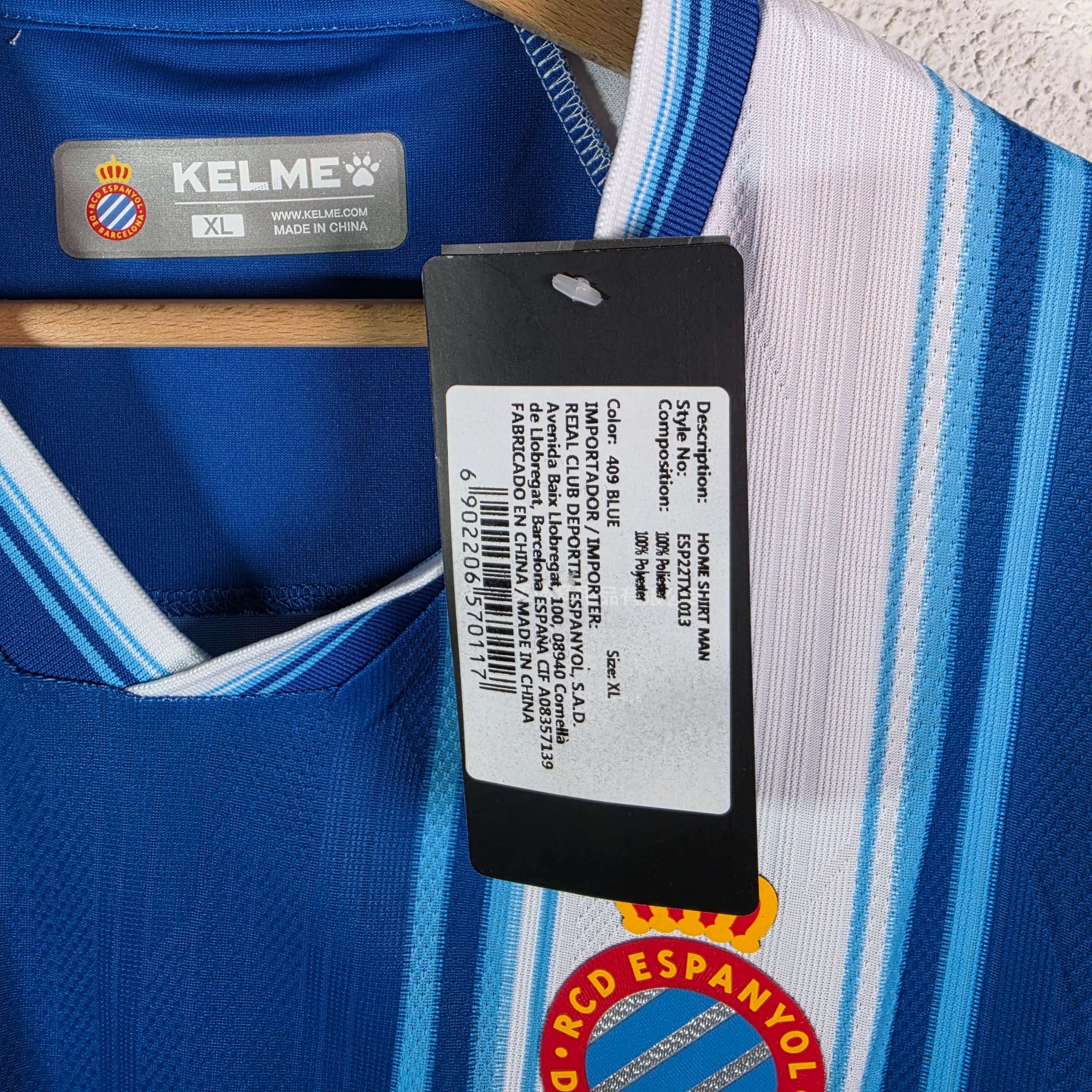2022-23 Espanyol Home Shirt - BNWT 10/10 - (XL)