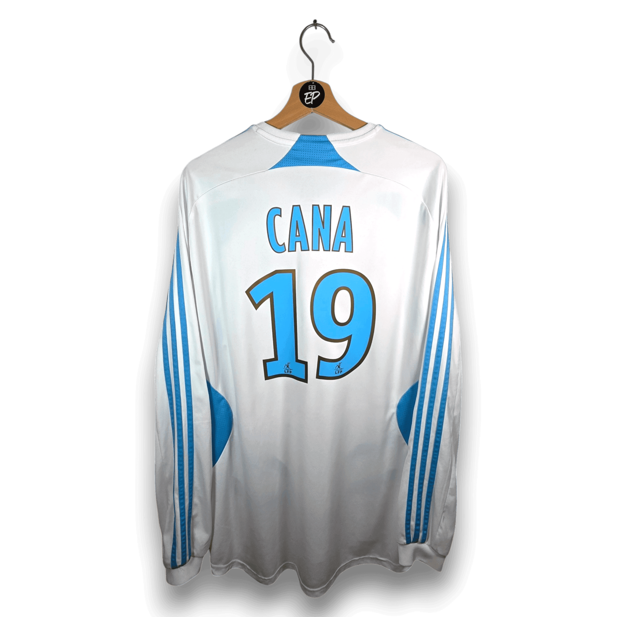 2007-08 Olympique Marseille Home LS Shirt Cana 