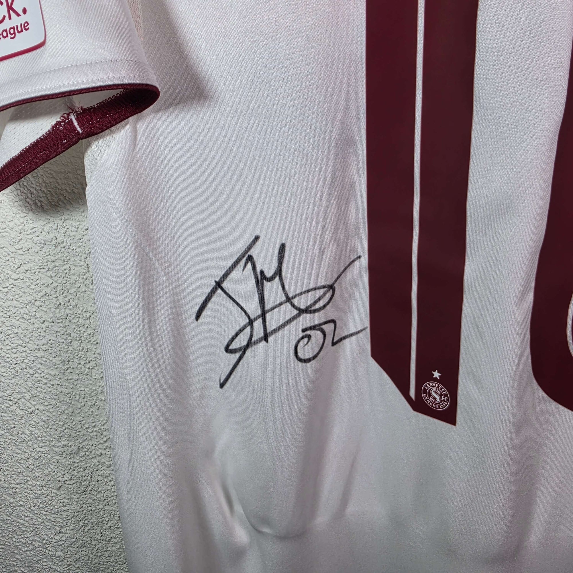 2025-26 Servette Away Shirt SIGNED Kadile 