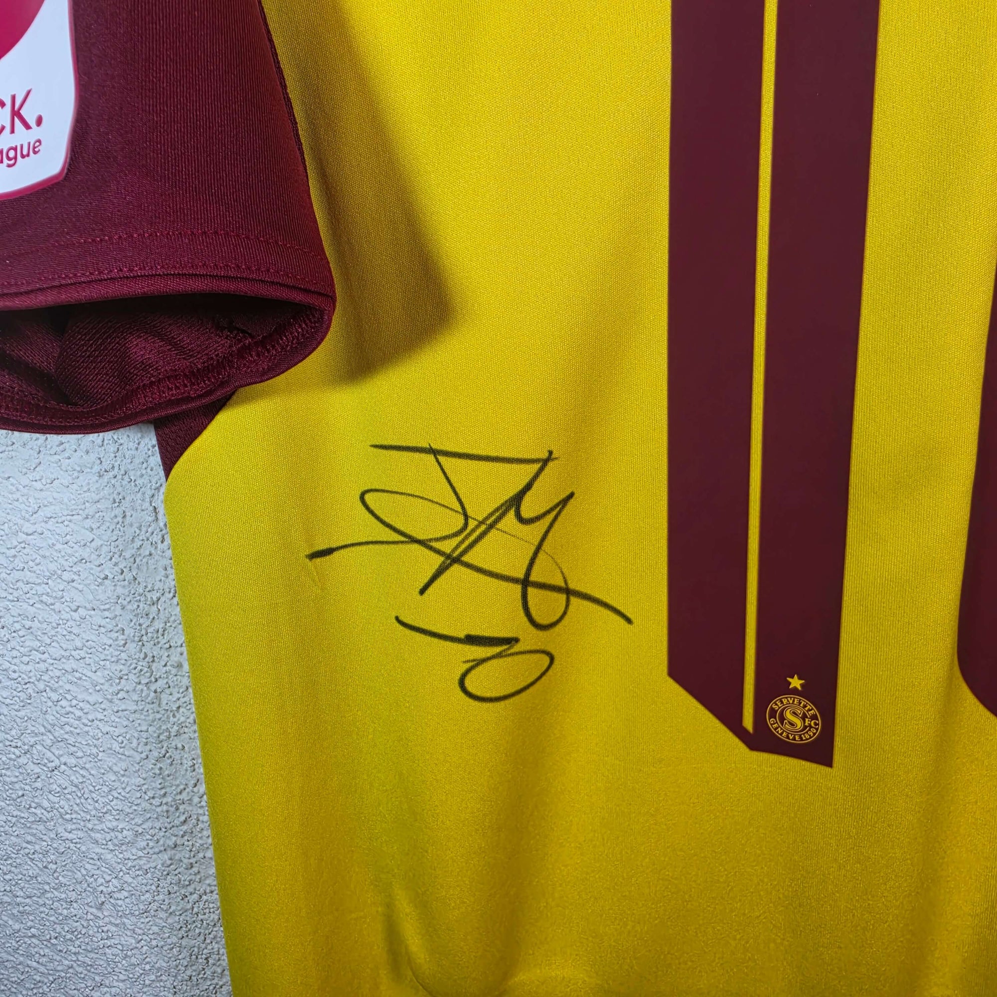 2025-26 Servette Third Shirt SIGNED Kadile 
