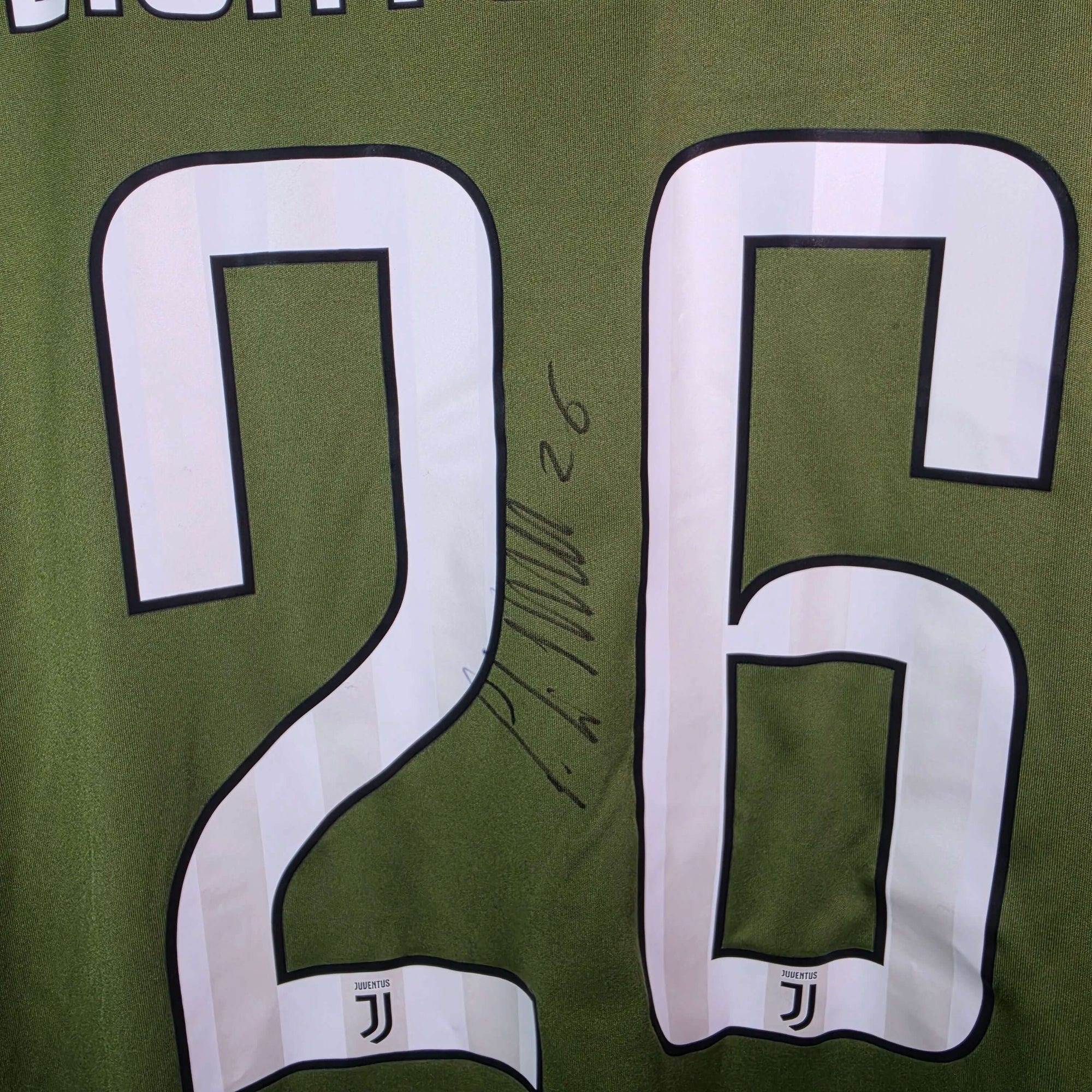 2017-18 Juventus Third Shirt SIGNED Lichtsteiner 