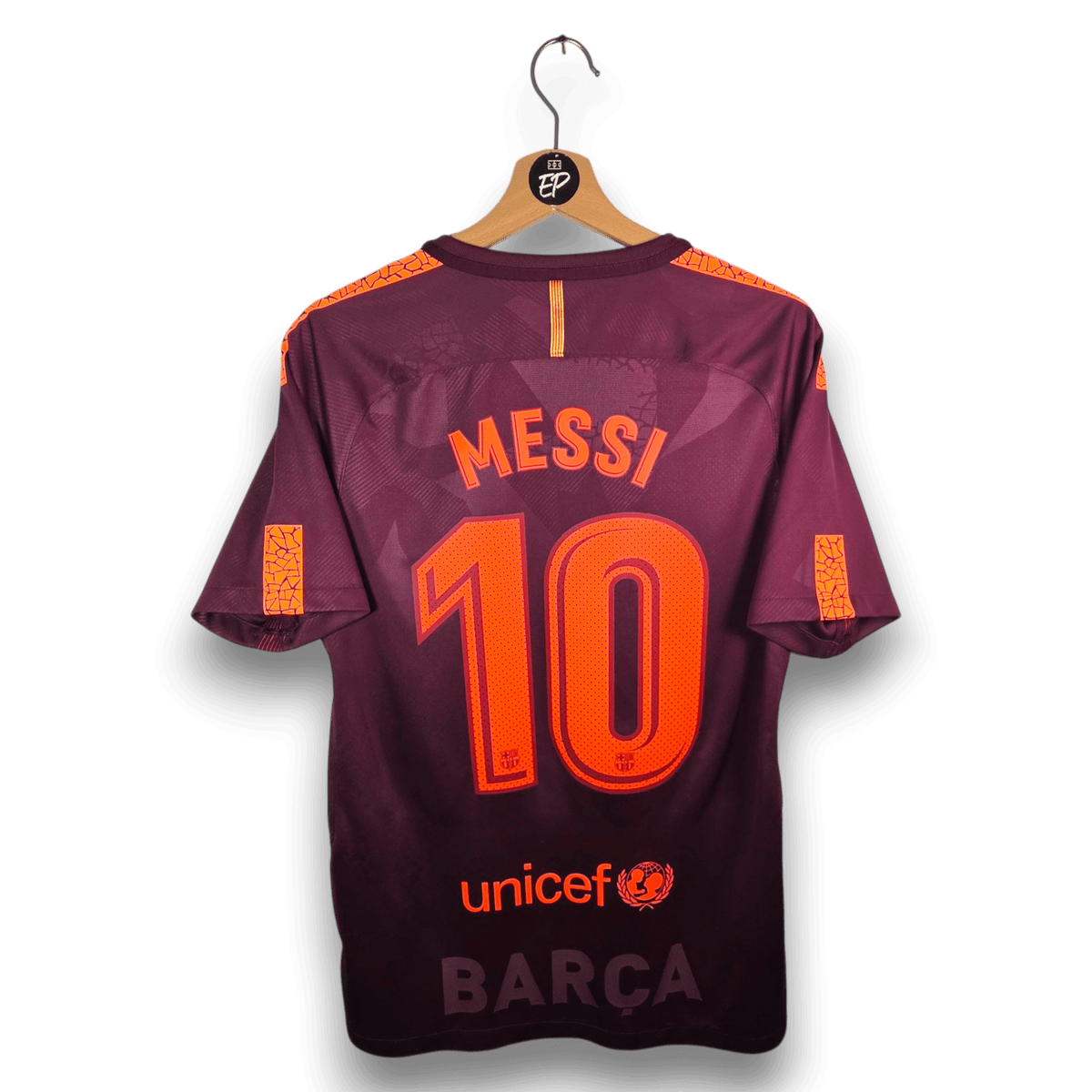 2017-18 FC Barcelona Third Shirt Messi 