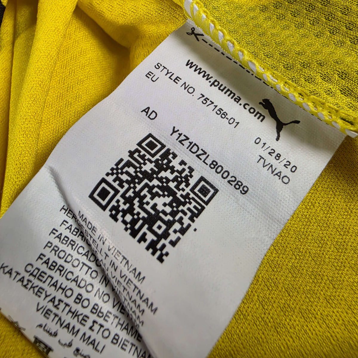 2020-21 Dortmund Home Shirt Haaland 