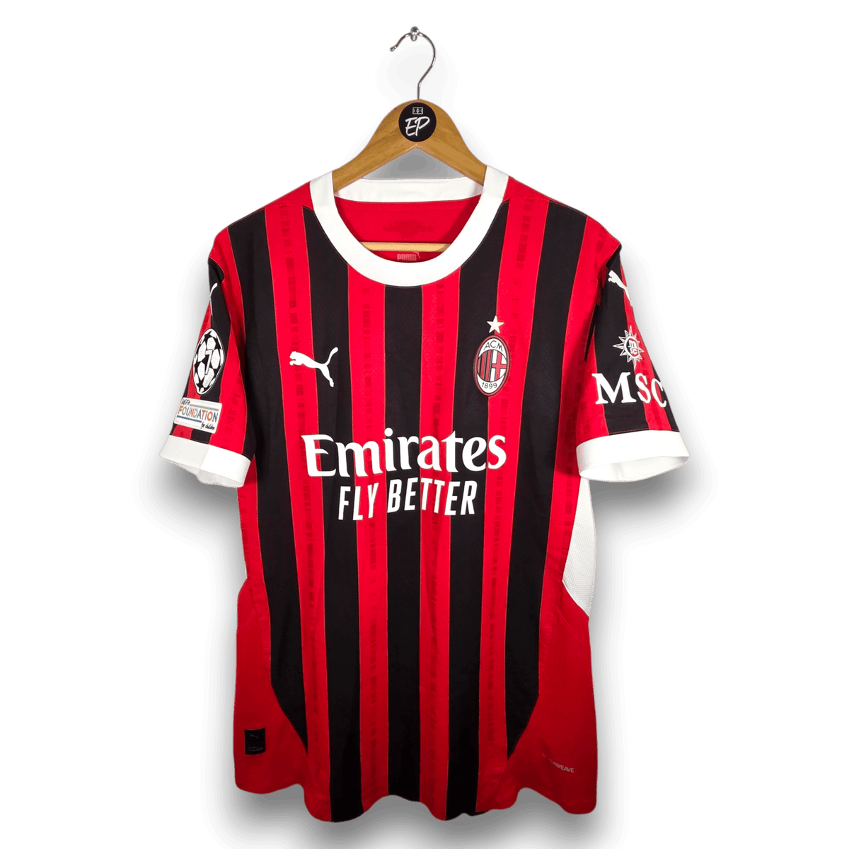 2024-25 AC Milan Home Shirt Match Issue Reijnders 
