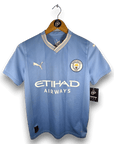 2023-24 Manchester City Home Shirt - 8/10 - (13-14 Years)