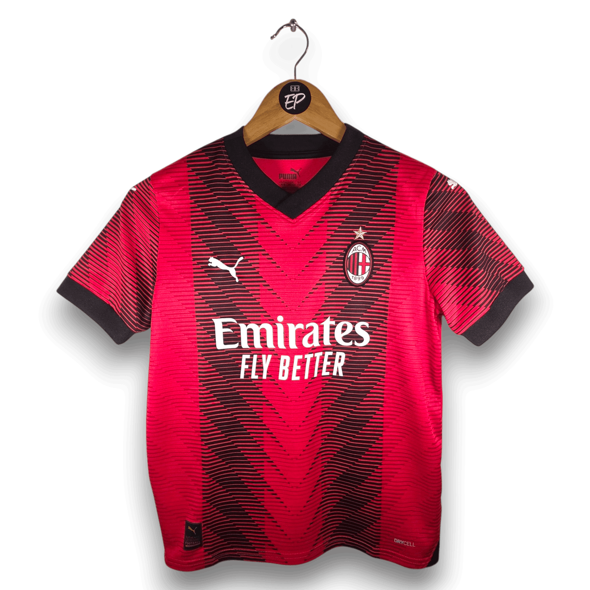 2023-24 AC Milan Home Shirt - 9.5/10 - (11-12 Years)