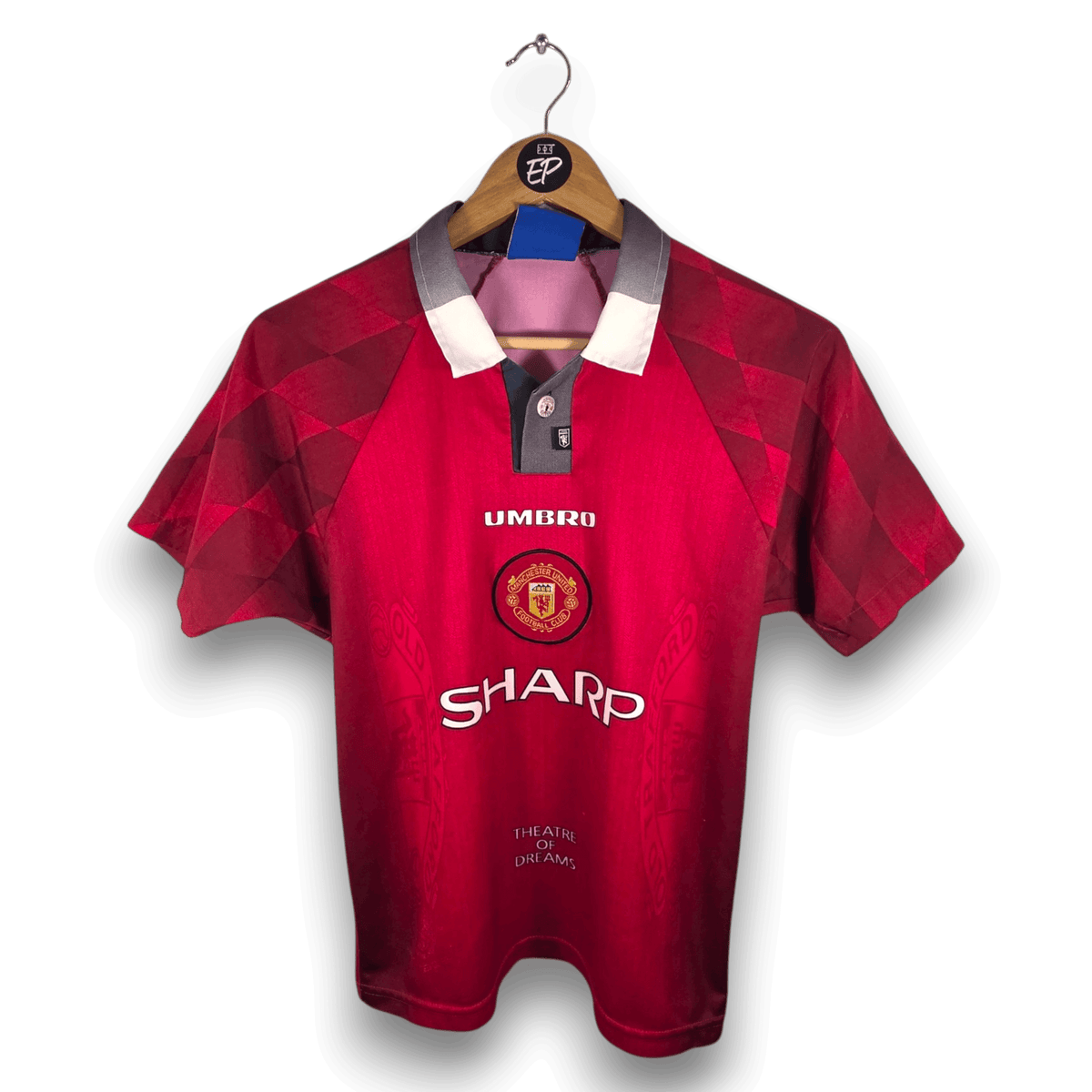 1996-98 Manchester United Home Shirt - 8/10 - (12 Years)