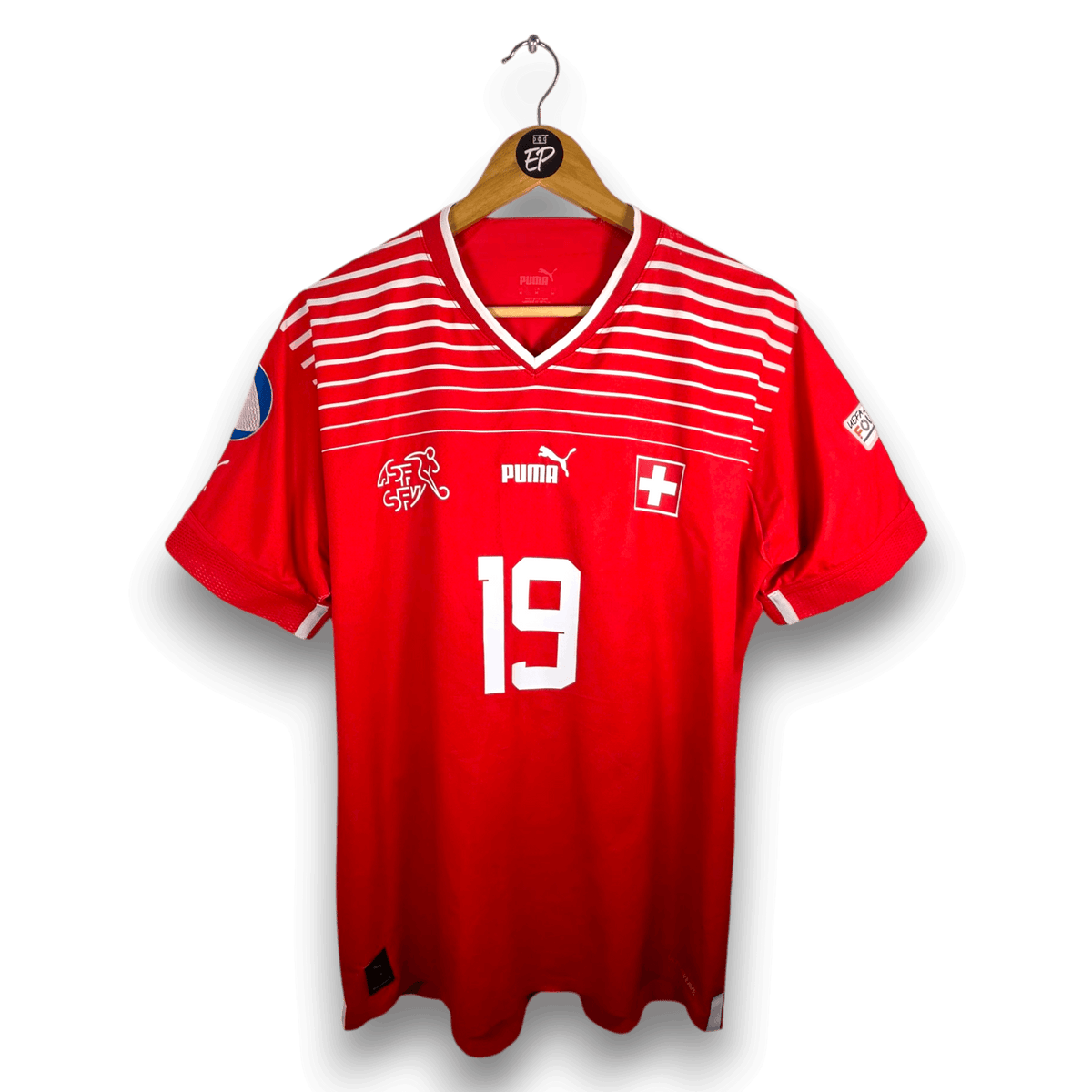 2022-23 Switzerland Home Shirt Match Issue Males 