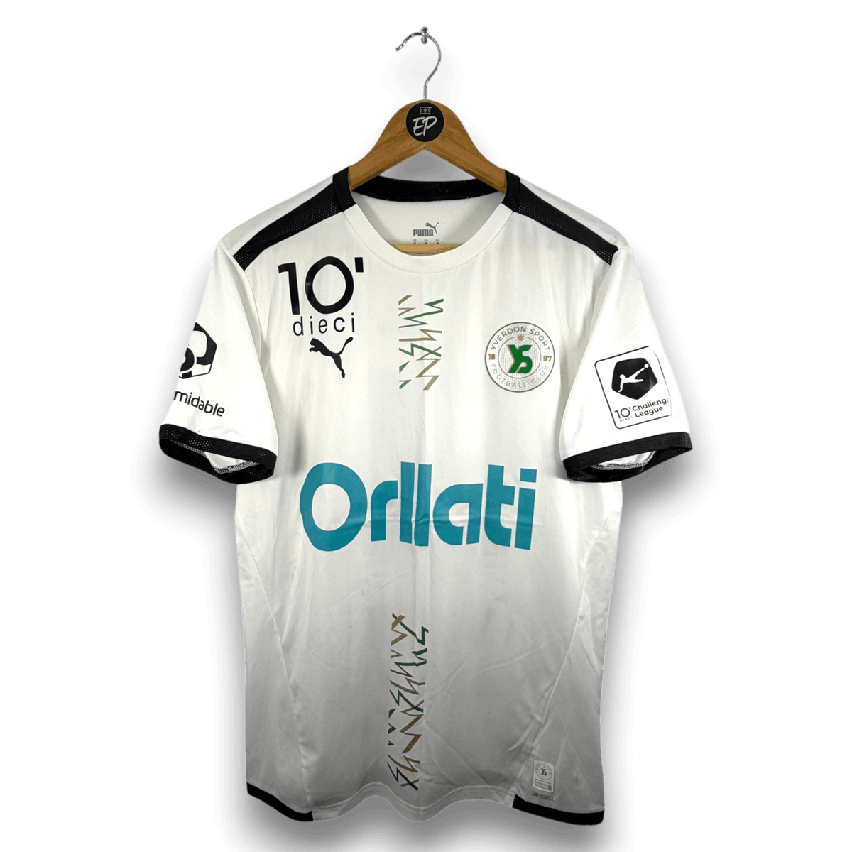 2022-23 Yverdon Sport Away Shirt Match Issue SIGNED Vishi 