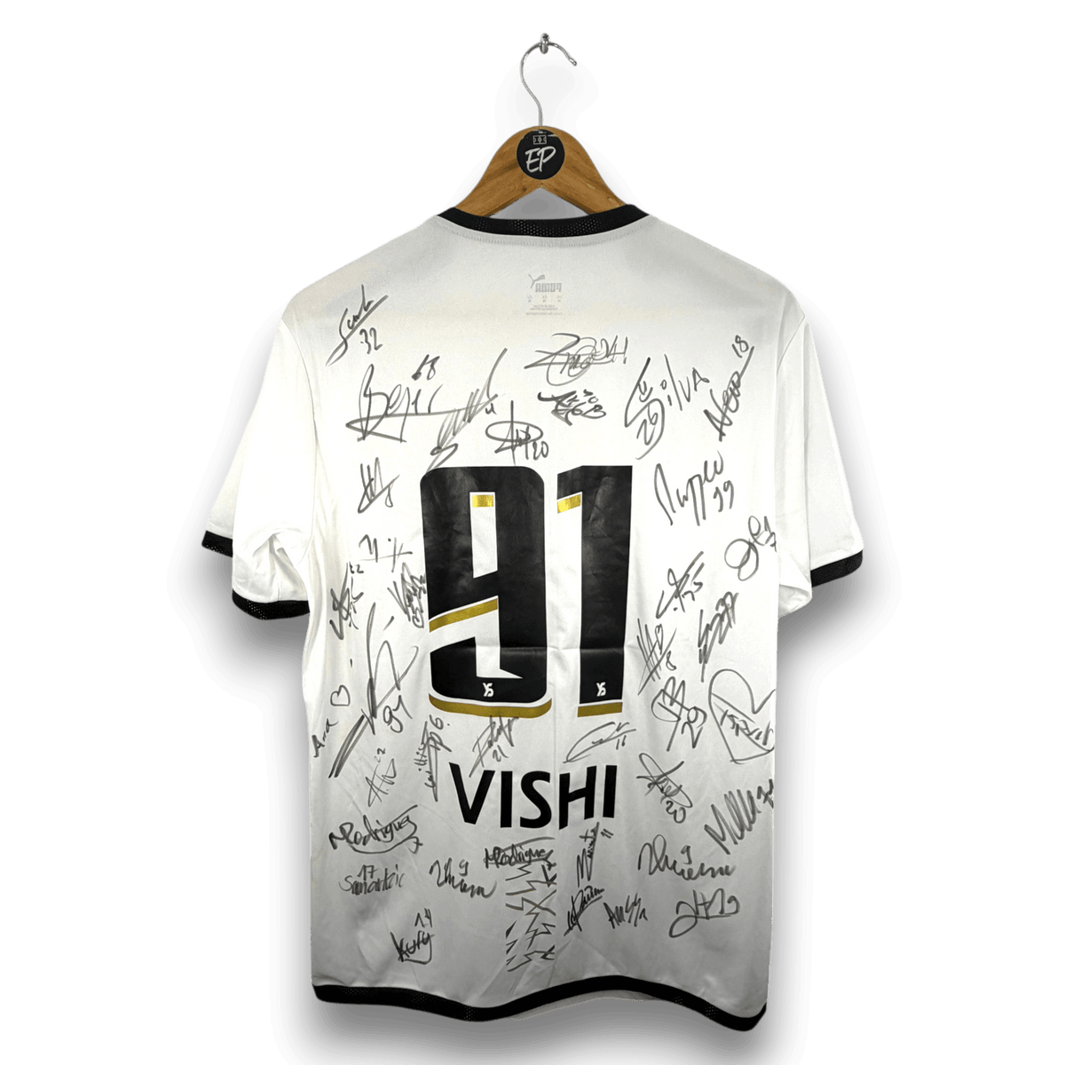 2022-23 Yverdon Sport Away Shirt Match Issue SIGNED Vishi 
