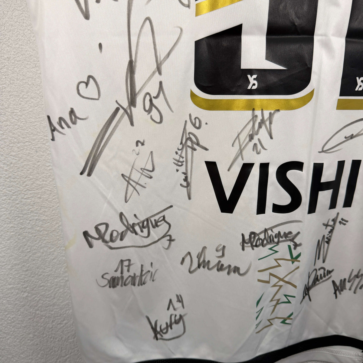 2022-23 Yverdon Sport Away Shirt Match Issue SIGNED Vishi 