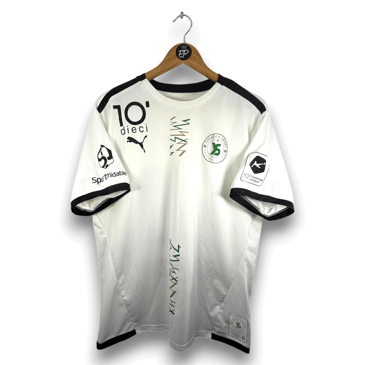 2022-23 Yverdon Sport Away Shirt Match Issue SIGNED Kalezic 