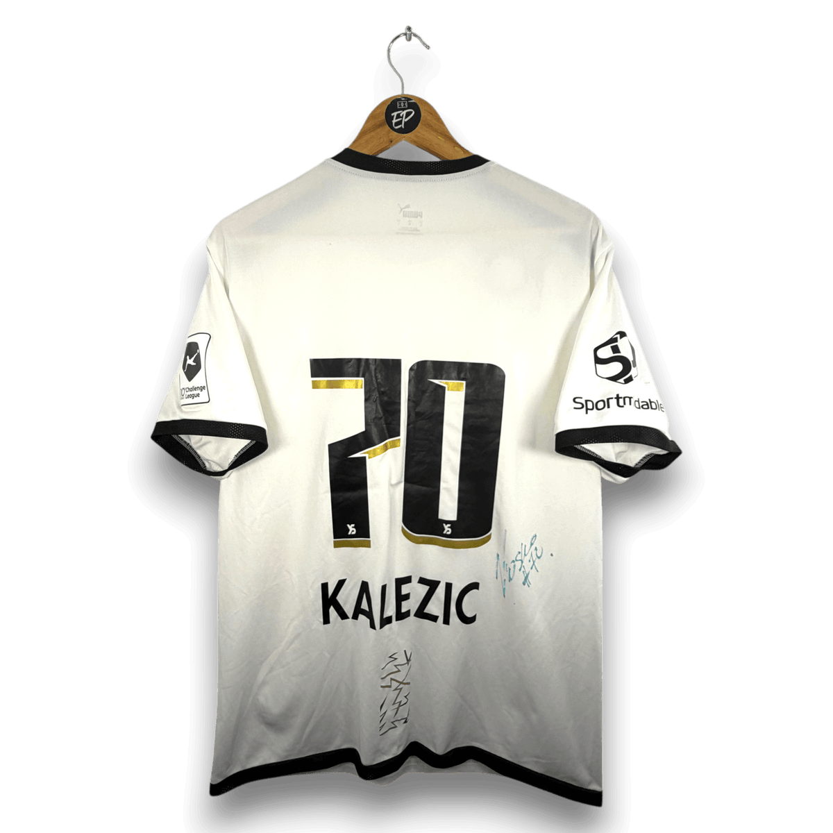 2022-23 Yverdon Sport Away Shirt Match Issue SIGNED Kalezic 