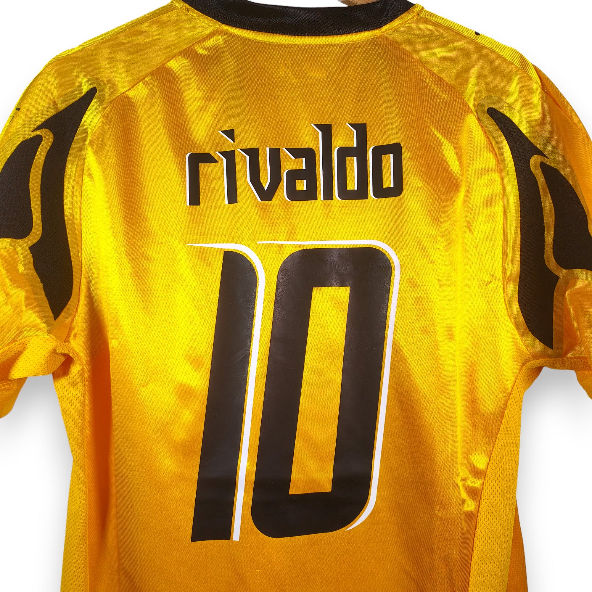 2007-08 AEK Athens Home Shirt Rivaldo 