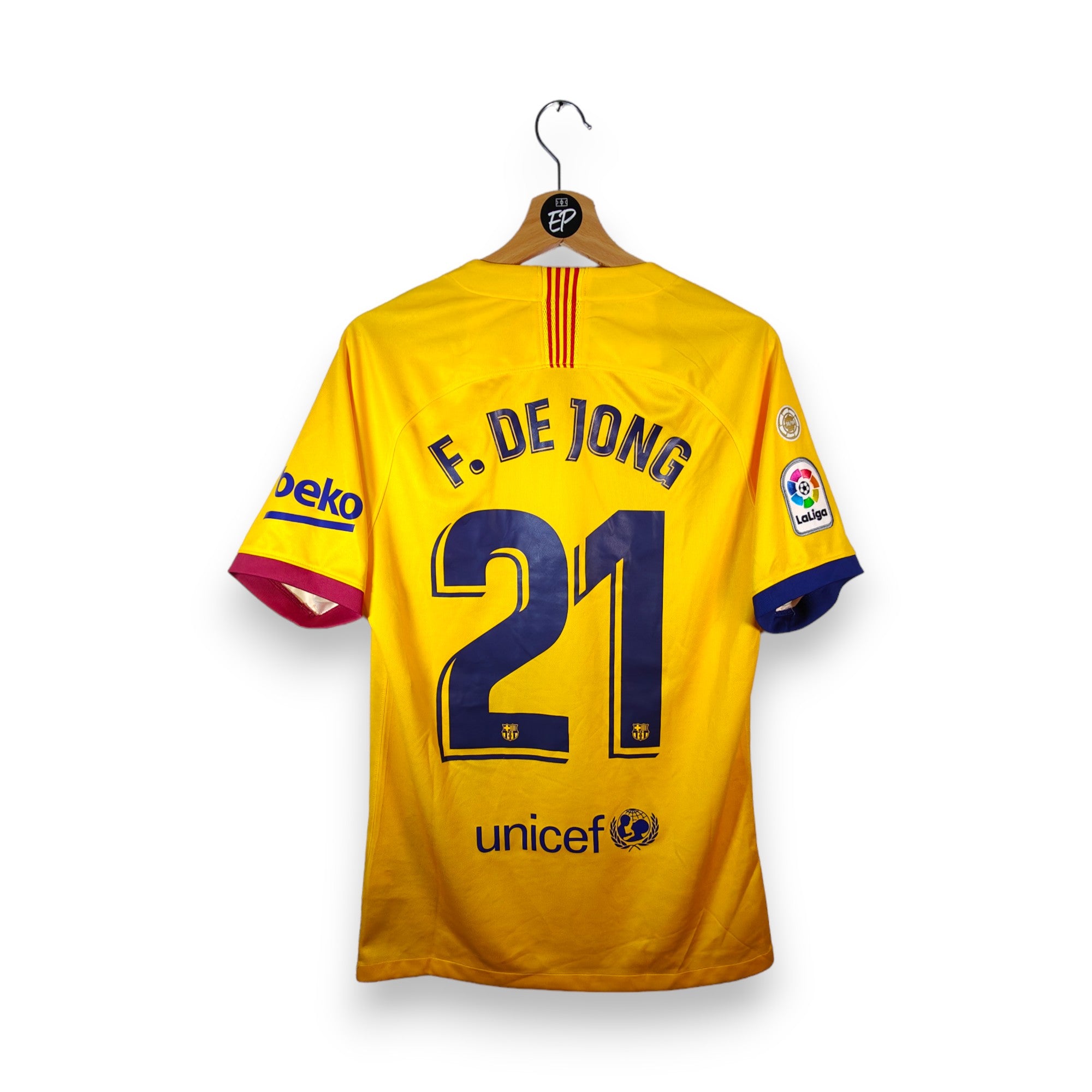 FC Barcelona Away Shirt De Jong #21 (S)