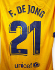 2019-20 FC Barcelona Away Shirt De Jong 