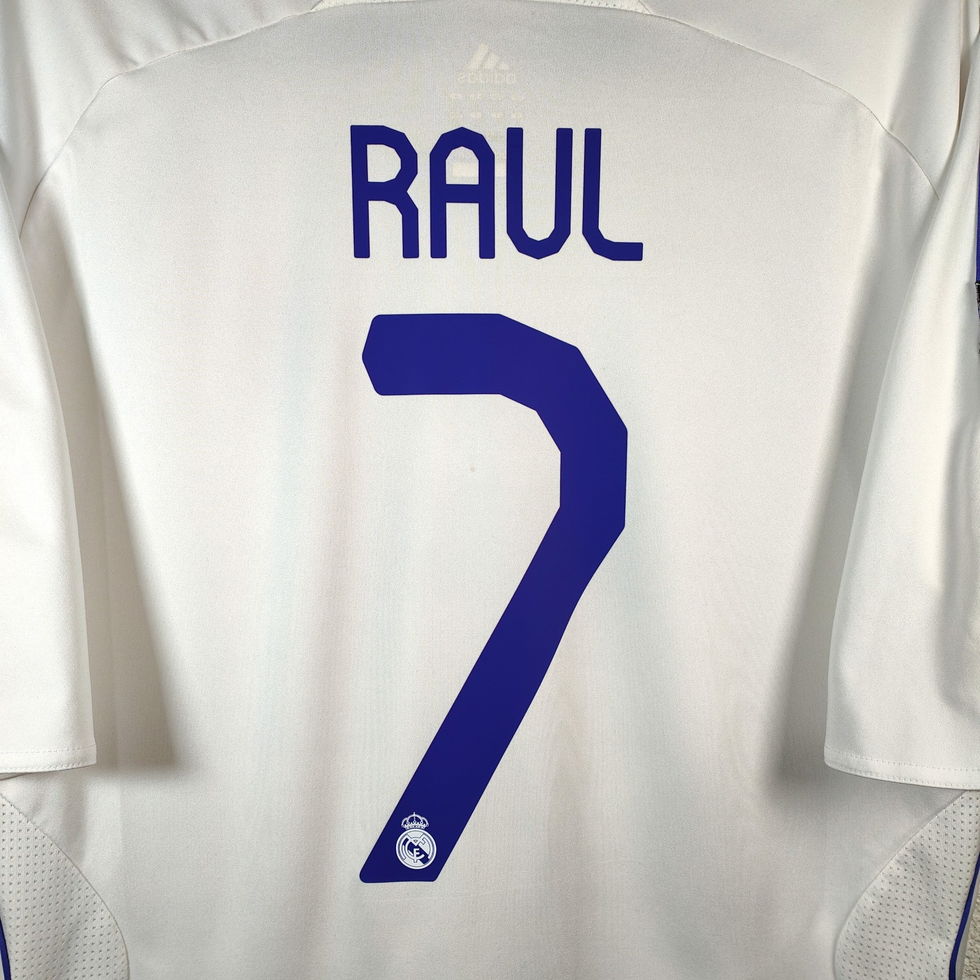 Raul Real Madrid 2007 2008 UEFA Long Sleeve Soccer Jersey Shirt hotsell Camista L