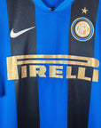 2008-09 Inter Milan Home Shirt Adriano 