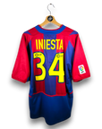 2002-03 FC Barcelona Home Shirt Iniesta 