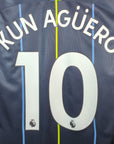 2018-19 Manchester City Away Shirt Aguero 