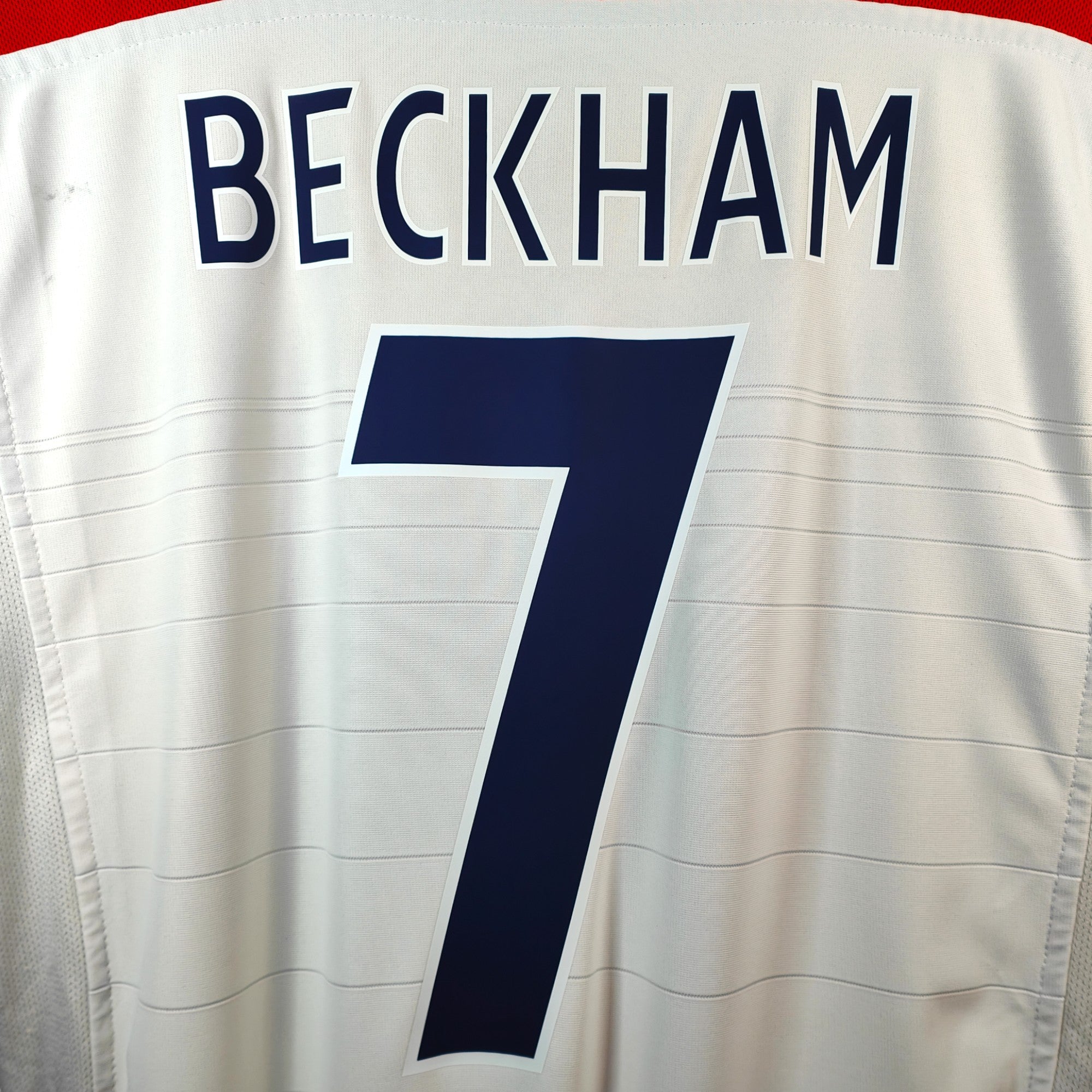 2003-05 England Home Shirt Beckham 