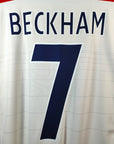 2003-05 England Home Shirt Beckham 