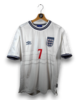 1999-01 England Home Shirt Beckham 