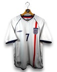 2001-03 England Home Shirt Beckham 