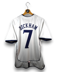 2001-03 England Home Shirt Beckham 