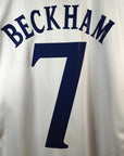 2001-03 England Home Shirt Beckham 