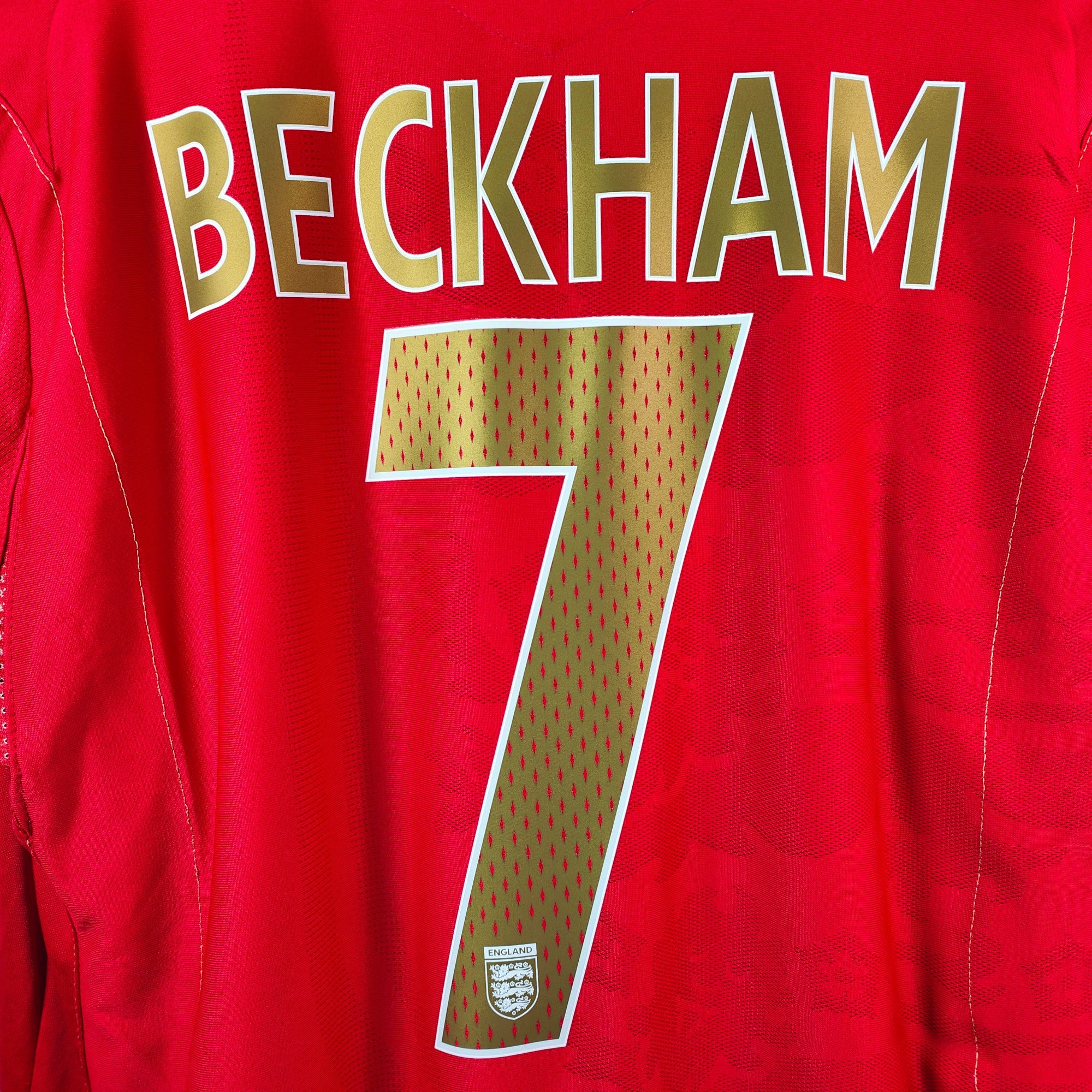 2006-08 England Away Shirt Beckham 