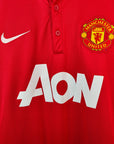 2013-14 Manchester United Home Shirt Vidic 