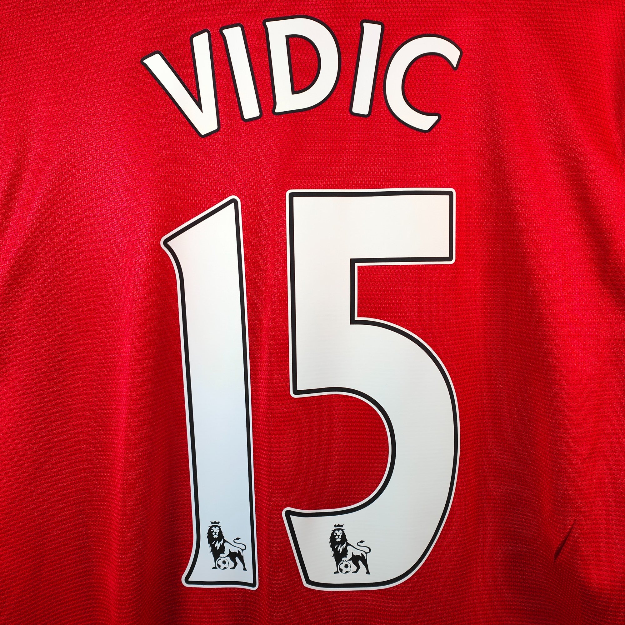 2013-14 Manchester United Home Shirt Vidic 