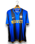 2008-09 Inter Milan Home Shirt Figo 