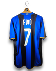 2008-09 Inter Milan Home Shirt Figo 