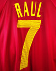 2004-06 Spain Home Shirt Raul 