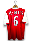 2006-08 Arsenal Home Shirt Senderos 