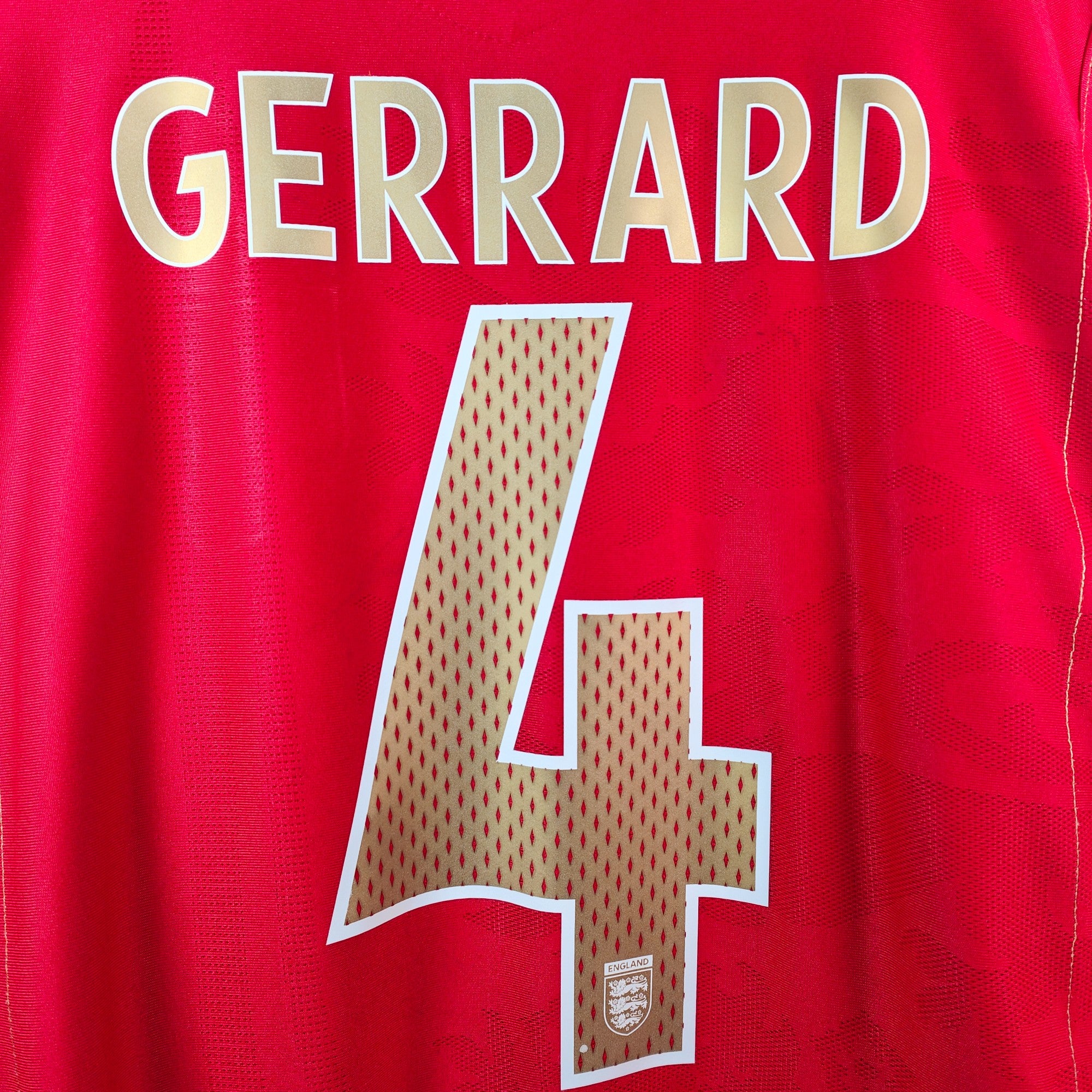 2006-08 England Away Shirt Gerrard 