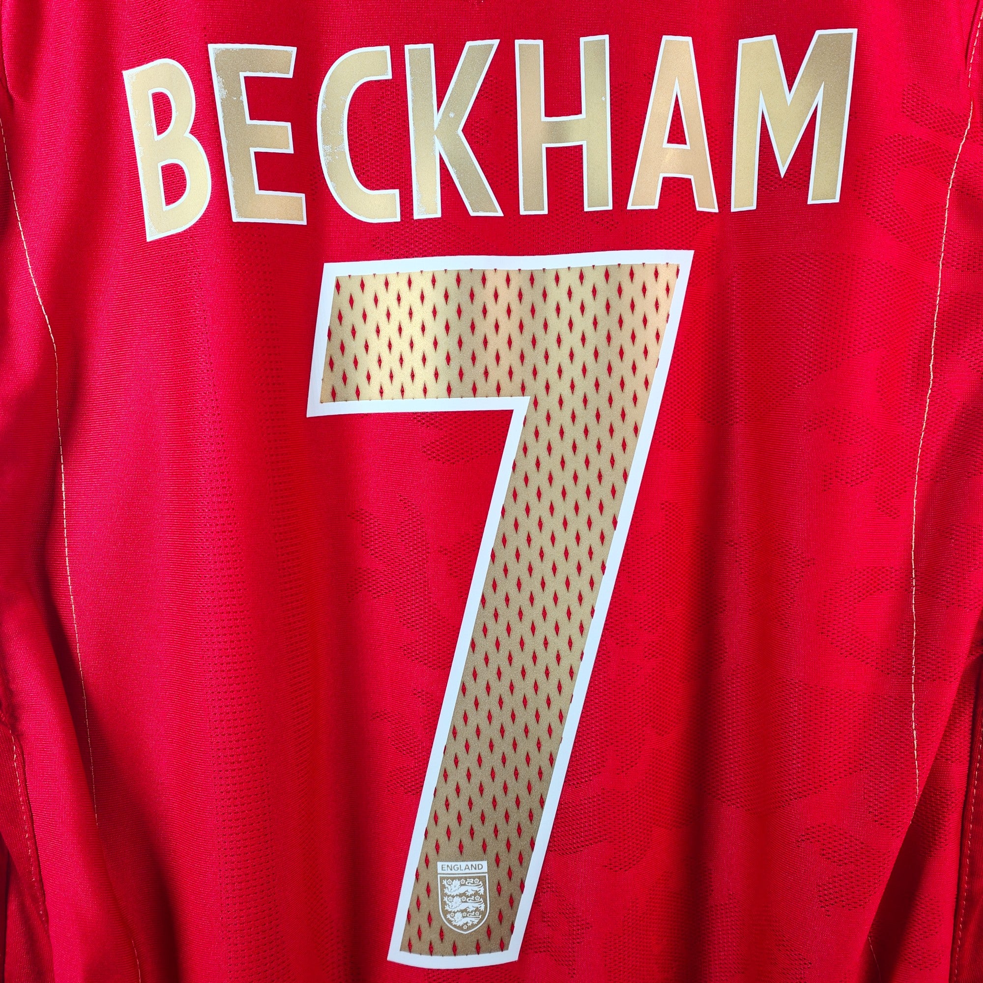 2006-08 England Away Shirt Beckham 