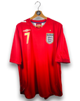 2006-08 England Away Shirt Beckham 